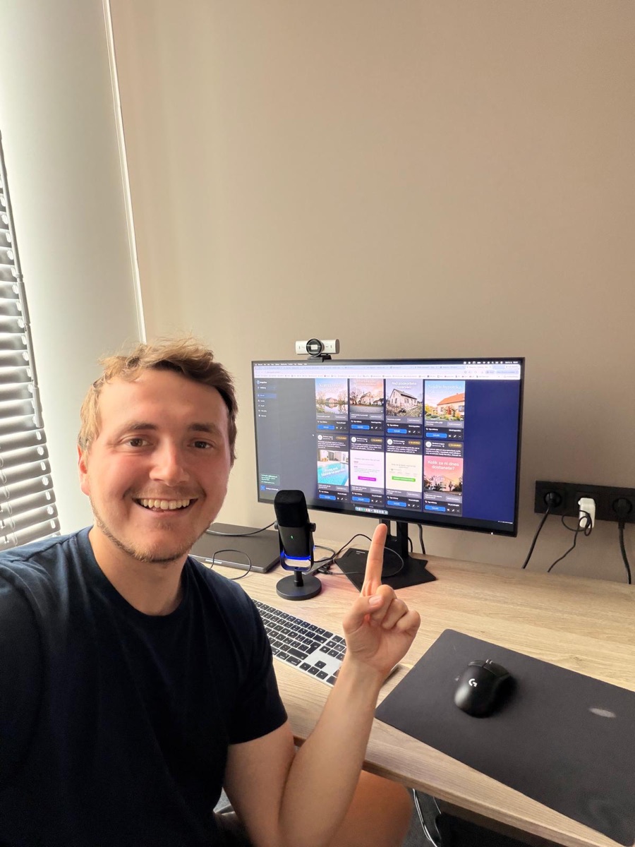 Matěj Procházka při práci na Snaprime